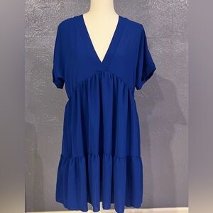 Royal Blue Dress Babydoll Size S